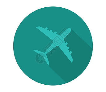飞机图标旅行运输航班插图白色乘客商业飞机场旅游航空公司图片
