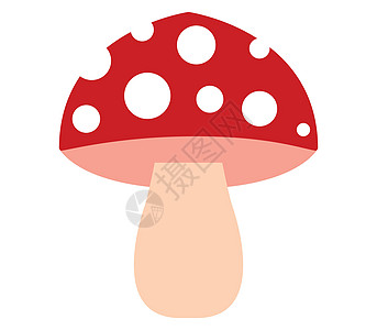蘑菇图标影子生态字形黄色季节标识网络插图投影食物图片