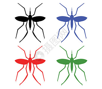 蚊子图标风险昆虫疟疾标识药品感染疾病插图图片