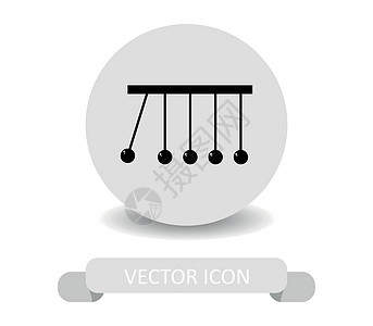 牛顿摇篮图标物理金属时间运动标识团体平衡钟摆商业势头图片