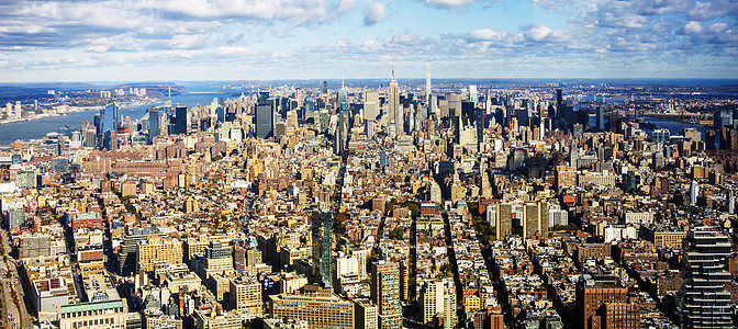 纽约州纽约市鸟瞰图天际旅行都市场景旅游天线地标风光游客图片