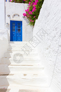 希腊蒂诺斯岛白色楼梯图片