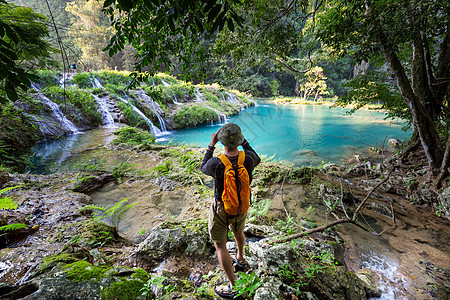 户外场景危地马拉的人才库游泳旅行气候游泳衣国家溪流盆地风景森林世界背景