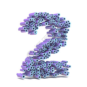 紫蓝色字体 由两二三维钢管制成图形技术粒子紫色白色管道汽缸圆柱圆圈元素背景