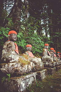 日本雕像旅游寺庙雕塑菩萨帽子宗教石头传统文化神道图片