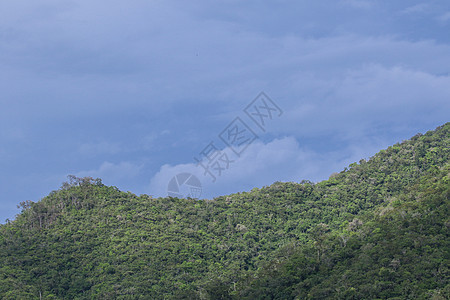 泰王国的林区山脉森林天空场景旅游绿色旅行环境蓝色日落图片