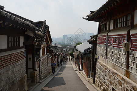 朝鲜老城街道房子建筑古董景观文化石头村庄历史性历史图片