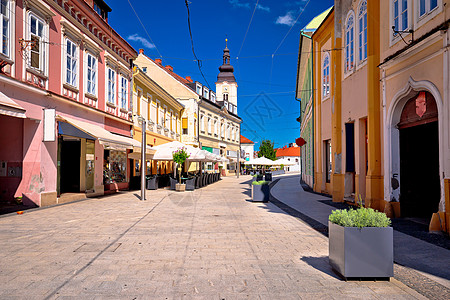 街景视图天际线克罗地亚语高清图片