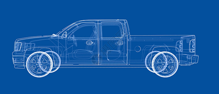 汽车 Suv 绘图轮廓 矢量渲染运输车轮蓝图插图运动草稿越野车绘画车辆卡车图片