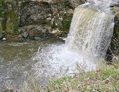 明尼苏达州帕蕊水瀑布高清图片