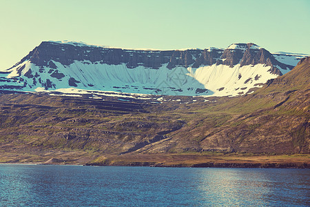 冰岛环境天空山脉冰川海岸远足流浪风景荒野海洋图片