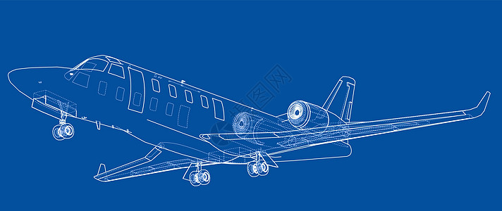 飞机蓝图 韦克托草稿草图飞机场运输翅膀喷射插图图表机械工业背景图片