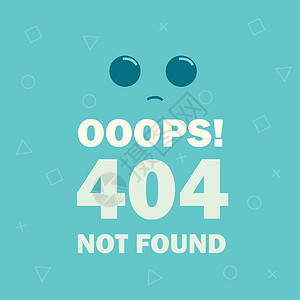找不到页面404 错误页面未找到图释它制作图案矢量维修笑脸网页贴纸眼睛卡通片艺术红色灰色互联网设计图片