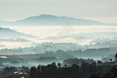 危地马拉地貌景观旅行植被阳光旅游薄雾全景丘陵公园环境种植园图片