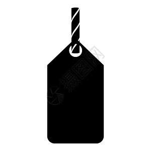 绳索图标上的标签黑色插图平面样式简单图像邀请函缠绕展示价钱店铺购物徽章绑扎零售长方形图片
