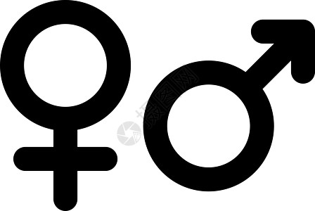 男性和女性的性别符号 简单的黑色平面图标 白色背景上带有圆角 它制作图案矢量妻子厕所浪漫女性化蜜月圆圈夫妻插图丈夫男生图片