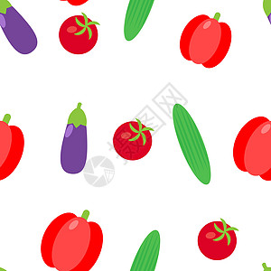 它制作图案蔬菜无缝矢量饮食黄瓜纺织品烹饪食物墙纸花园辣椒卡通片萝卜图片