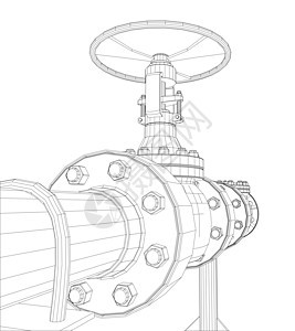 线框工业阀门管子植物压力黑色工程工厂金属力量软管管道图片