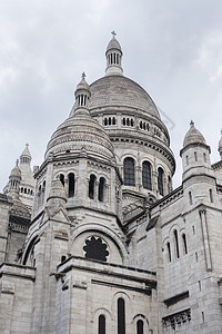 在法国巴黎的sacre coer教堂图片