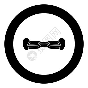 圆圈中的陀螺仪黑色图标图片