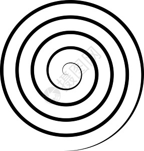 薄黑色螺旋符号 简单平面矢量设计元素漩涡绘画蜗牛艺术装饰品曲线运动中风催眠滚动图片