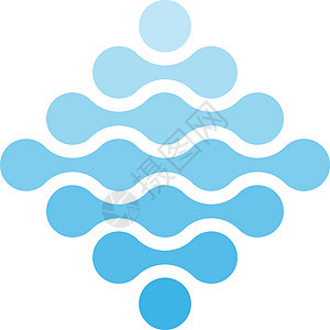 菱形和蓝色阴影形状的连接点 水主题概念 抽象设计元素 它制作图案矢量标识化学商业标志分裂原子创造力圆圈技术生物学图片