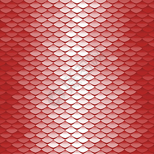 无缝比例图案 简单屋顶瓷砖背景 红色二次曲线纹理图片