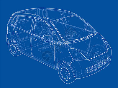 概念车蓝图汽车3d陈列室保险杠车辆框架绘画车轮驾驶运输图片