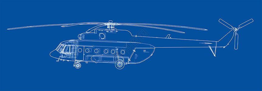 直升机工程图技术蓝图菜刀打印绘画飞机航班维修工业草图图片