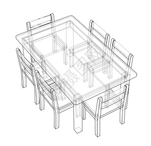 有主席席位的表格 3d 插图饮食工作大厅扶手椅环境桌子房子会议家具咖啡图片