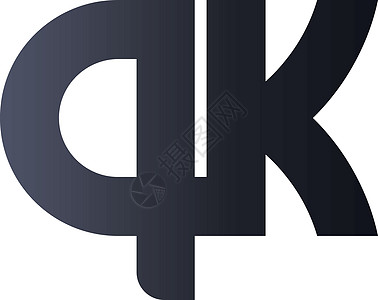 QK QK QK K 黑色初始字母Logo 设计 粗体单词标志图片