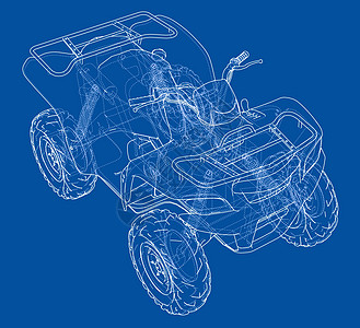 ATV 四轮摩托概念大纲 韦克托赛车摩托车工程渲染汽车力量机器越野车车辆越野图片