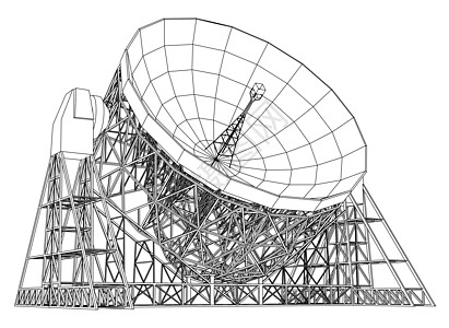 射电望远镜概念大纲 韦克托信号草图智力天文商业卫星雷达天文学播送全球图片
