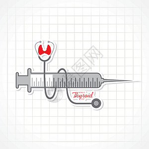 世界甲状腺日海报的矢量图解医学概念疾病生物学插图软骨身体活动绘画男人教育激素图片