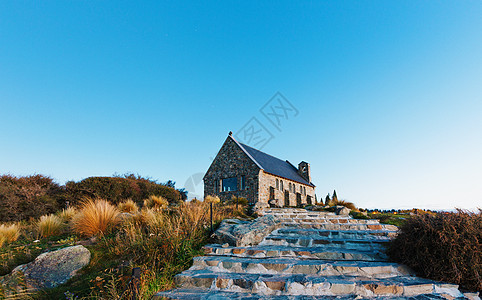 教堂婚礼泰卡波湖教堂 南边的坎特伯雷教堂建筑学高山衬套教会天空蓝色服务牧羊人天堂背景