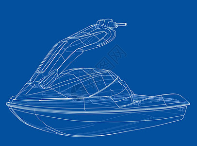 摩托艇素描 韦克托赛跑者力量工程滑雪娱乐摩托车活动行动自行车船只图片