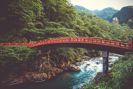 日本桥神社寺庙遗产文化森林旅行风景吸引力历史性日光图片