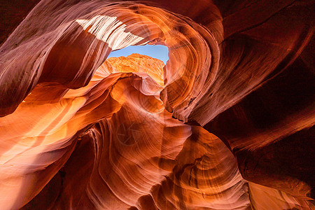 上方蚂蚁峡谷洞穴地标石头沙漠旅游曲线橙子编队羚羊岩石图片