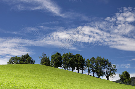 Annaberg附近的景观天空草地丘陵高山绿色树木蓝色牧场帝国图片