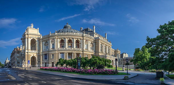 敖德萨歌剧院和芭蕾舞厅剧院天空国家正方形音乐音乐会房子景观歌剧芭蕾舞图片