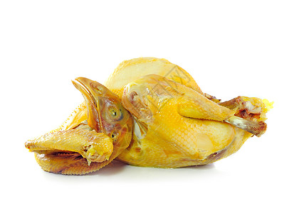白本鸡肉煮鸡皮肤蒸汽动物家禽食物团体鱼片味道翅膀午餐图片