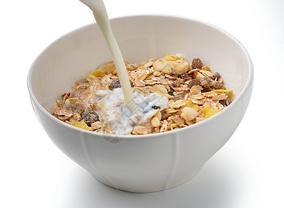 配牛奶的健康早餐 Muesli图片