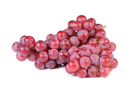 白背景上孤立的葡萄数健康紫色藤蔓浆果酒厂收成水果叶子红色绿色图片
