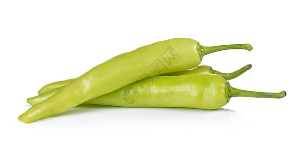 白背景隔离的绿胡椒辣椒白色烹饪蔬菜红色绿色食物燃烧图片