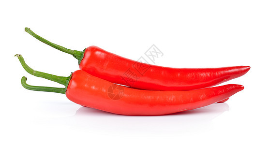 红辣椒 白背景孤立的红辣椒白色辣椒小路燃烧胡椒香料蔬菜食物图片
