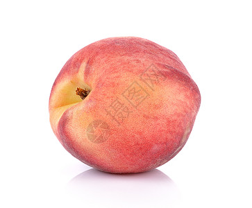 白背景与世隔绝的桃美食黄色水果桃子食物油桃红色农业图片