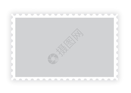 白色的旧空白邮票纸印章框图片