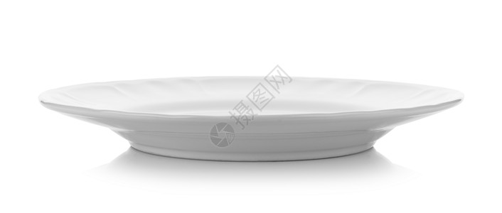 白色背景的陶瓷板食物用具圆圈用餐圆形空白餐具餐厅厨房陶瓷图片