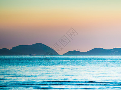 香港Pui O海滩日落地标阳光季节晴天太阳假期海洋旅游游客图片