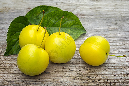黄樱桃李质量食物黄色绿色红色农业盘子花园李子樱桃李图片